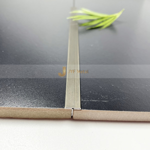 Profilé en T en acier inoxydable couleur PVD EX588 pour projet de décoration intérieure de luxe - Product Image 5