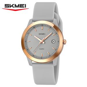 SKMEI2319女の子のためのトレンディな新しいファッションシリコン手首カスタムロゴ3atm防水クォーツ時計 - Product Image 5