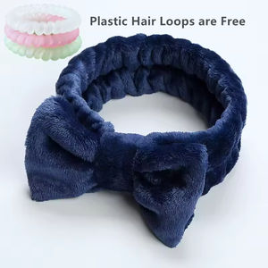 Diadema de Felpa Coral con Lazo de Leopardo/Puntos Multicolor para Mujer - Estilo Europeo y Americano para Bodas y Viajes - Product Image 6