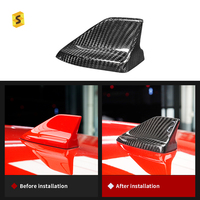 ShaSha sec véritable Fiber de carbone voiture intérieur accessoires voiture toit antenne couverture pour Ford Mustang GT 2024