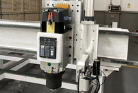 Routeur CNC à moteur de broche automatique à grande vitesse ATC, taille de travail 2100x6500, caméra CCD, couteau oscillant, 3 en 1, Syntec NC Studio, pompe