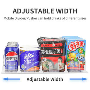 Nouveau système de distributeur à glissière pour étagère, mise à niveau, double ressort, rail coulissant pour boissons, organisateur de boissons pour réfrigérateur - Product Image 6