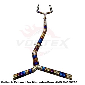 Vortex Lightweight Burnt Titanium Catback System For Mercedes-Benz AMG C43 W205 2016-2023 - Product Image 6