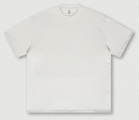 Vente en gros de t-shirts surdimensionnés pour hommes 100% coton 425gsm impression Dtg épaules tombantes col rond poids lourd logo t-shirts