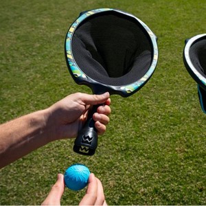 Ensemble de raquettes de pickleball pliables en ABS pour l'extérieur, raquette légère avec balle bleue pour la pratique des sports et des jeux - Product Image 1