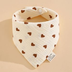 Baberos de algodón unisex para bebé giratorios de 360 grados, supersuaves y absorbentes, los mejores Baberos de muselina lavables con estampados únicos - Product Image 1