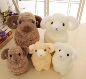25cm/38cm/42cm Sheep Alpaca Plush Toys Custom Simulation Stuffed Animal Soft Goat Plush Sheep Toys For Children Baby Kids Gift