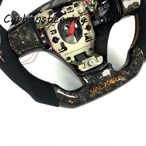 Volante de <span class=keywords><strong>Fibra</strong></span> de Carbono Forjado a Mano para Corvette C6 <span class=keywords><strong>LS2</strong></span> LS3 Z06 ZR1 2005-2013, Forma de D, Personalizado, Compatible con el Interior Original, Mejora del Interior - Product Image 3