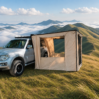 Tente de toit de voiture Yingji 270 degrés, imperméable, en toile Oxford, avec cadre en aluminium, quatre saisons, coque rigide, une chambre, ouverture rapide automatique