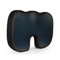 Coussin de siège en mousse à mémoire de forme brodé avec housse en peluche/velours/filet, couleur personnalisable et lavable en machine, forme irrégulière