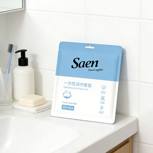 Serviettes jetables hypoallergéniques <span class=keywords><strong>SAEN</strong></span> - Tissu non tissé en viscose épaissi ultra doux pour le démaquillage - Product Image 5