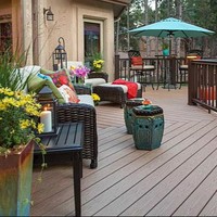 Planches de terrasse en PVC WPC imperméables modernes de qualité supérieure DONGJIAN, revêtement de sol de haute qualité avec garantie de 5 ans