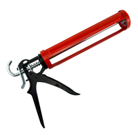 Pistola de calafateo manual de medio barril con marco de acero al carbono y diseño de gatillo que ahorra esfuerzo para aplicación de selladores y adhesivos en construcción