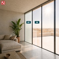 Film intelligent auto-adhésif PDLC commutable pour vitres, protection décorative de la vie privée pour fenêtres de bâtiments et bureaux