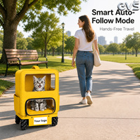 Poussette électrique de luxe pour animaux de compagnie, OVS, silencieuse, à absorption des chocs, moderne, multifonctionnelle, détachable, pour les voyages