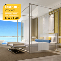 Meubles d'hôtel 5 étoiles au design moderne personnalisé pour salon, chambres et motels - Packs et ensembles de meubles de chambre d'hôtel boutique