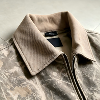 Veste en cuir camouflage personnalisée pour moto, ensemble veste et vêtements d'extérieur délavés, broderie de logo, commande en gros, club de motards, usine