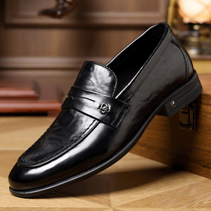 Zapatos de Cuero para Hombre Primavera 2026 - Calzado Formal de Negocios para Traje - Zapatos Casuales de Alta Gama para Hombre - Cuero Genuino - Product Image 6