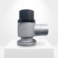 Laveuse-essoreuse industrielle grand diamètre JMC-60 : Vanne de vidange hydraulique et pneumatique avec sortie de 60 mm, contrôlée