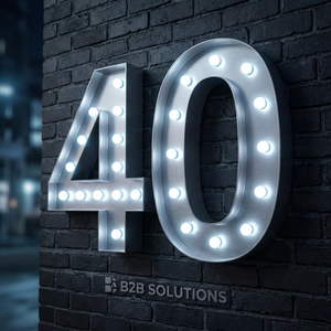 <span class=keywords><strong>Letras</strong></span> Luminosas Gigantes Personalizadas de 4 Pies para Eventos Corporativos, Bodas, Decoración de Fiestas, Números Grandes, Envío DDP - Product Image 1