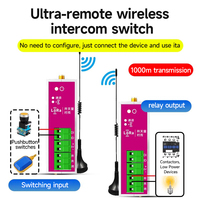 1 Master 7 Slave LORA Interphone bidirectionnel sans fil 10A Max Commutateurs à distance de courant Relais Commutation à distance