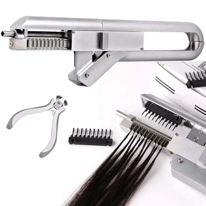 6D Hair Extensions Connectors Machine Kit
