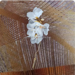 RE6058 verano encaje flor borla pendientes moda boda pendientes novia mujer joyería - Product Image 4