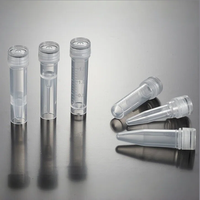 Flacons cryogéniques pour cellules de 0,5 ml, 15 ml, 20 ml, 50 ml avec capuchon codé par couleur, tube de stockage cryogénique conique rond avec joint annulaire pour la congélation