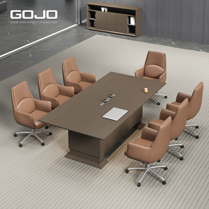 Bàn hội nghị gỗ rắn hiện đại cho khách sạn Trường Học-nội thất văn phòng sang trọng mật độ cao Bảng tổng hợp thân thiện với môi trường Bền - Product Image 4