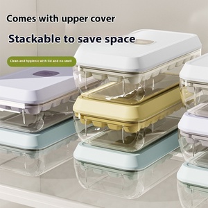 Công suất cao một cú nhấp chuột đông lạnh Băng hộp với nắp thoải mái dễ dàng-to-demould 32 18 cốm <span class=keywords><strong>Ice</strong></span> Cream công cụ và <span class=keywords><strong>Cube</strong></span> khay - Product Image 5