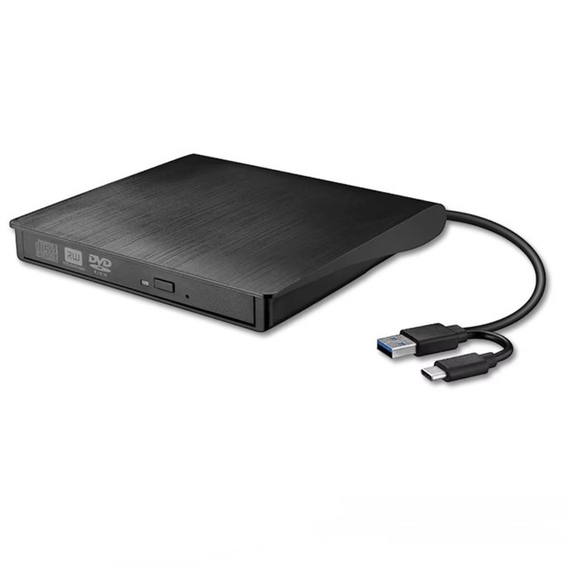 2in1 USB3.0 TypeC Slim External DVD CD Writer Drive Burner Reader Player Optical Drives for Laptop PC DVD Burner