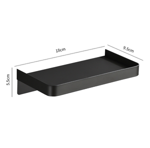 40CM Stainless Steel Storage Rack <strong>Floating</strong> Bathroom <strong>Shelf</strong> Wall Mounted <strong>Black</strong> Display <strong>Shelves</strong> - Product Image 6