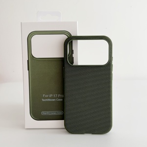 Étui TechWoven à chargement magnétique pour <span class=keywords><strong>iPhone</strong></span> 18 Pro MAX, contrôle de l'appareil photo, nylon tissé, antichoc, antidérapant - Product Image 1