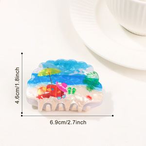 คลิปหนีบ<span class=keywords><strong>ผม</strong></span><span class=keywords><strong>ทรง</strong></span>เปลือกหอยสำหรับผู้หญิงคลิปหนีบ<span class=keywords><strong>ผม</strong></span>รูปปลาฉลามชายหาดฤดูร้อน - Product Image 6