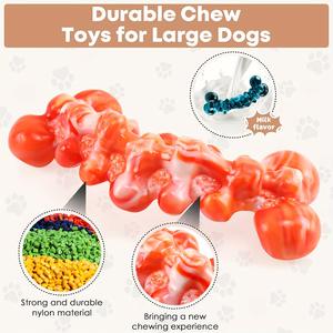 Paquete de 2 juguetes masticables para perros de alta resistencia para masticadores agresivos, juguetes indestructibles para perros de razas grandes - Product Image 3
