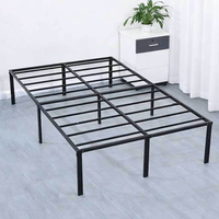 Cadre de lit en métal moderne et personnalisable, taille standard, réglable, pour appartement/hôtel, silencieux, forte capacité de charge, sans sommier
