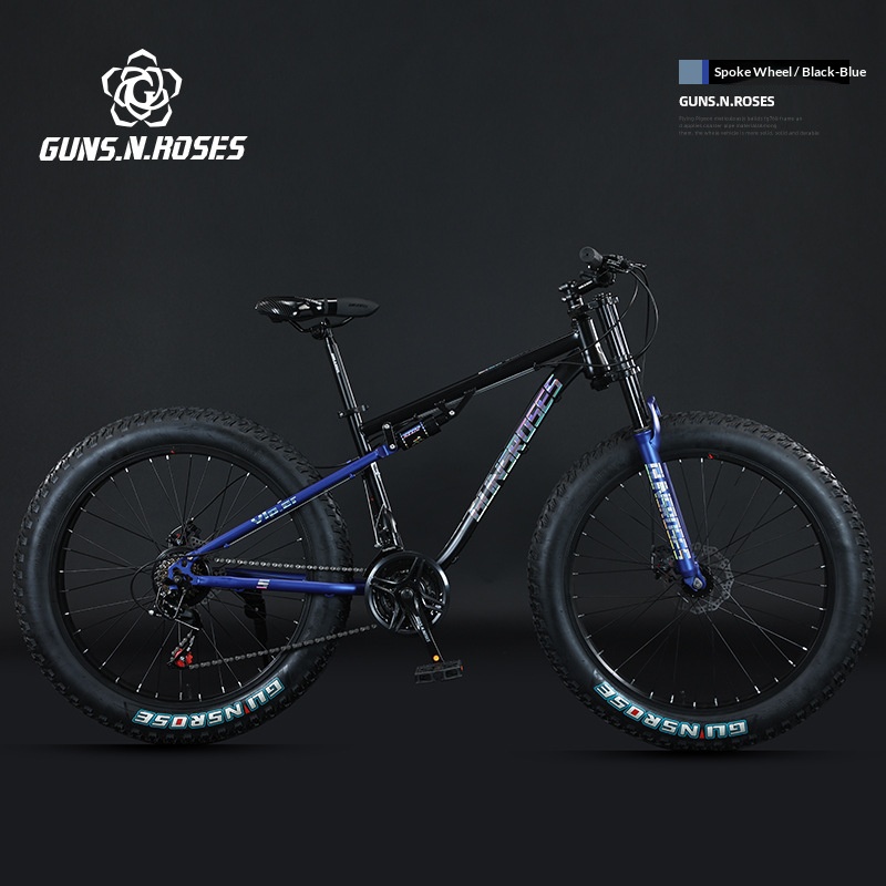 Ruota con raggi neri e blu