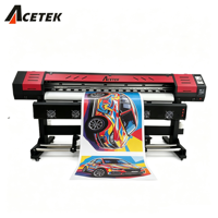 Impresora y Cortadora de Gran Formato de 1.6m 1.8m con Tanque Eco I3200 XP600 para Vinilos y Pegatinas, Impresora de Inyección de Tinta Eco Solvente