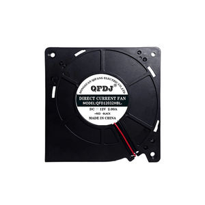 Ventilateur centrifuge compact 120 mm (12 cm) 12032, 12 V/24 V CC - Haute vitesse et grand débit d'air, ventilateur pour insert de cheminée - Product Image 1