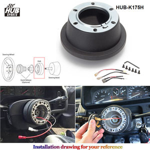 Kit d'adaptateur de moyeu court de volant de sport de HUB pour <span class=keywords><strong>Ford</strong></span> Fiesta <span class=keywords><strong>Focus</strong></span> <span class=keywords><strong>Mustang</strong></span> pour Mazda 3 (tous) HUB-K175H - Product Image 2