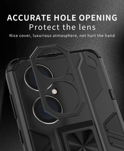 Custodia per Telefono da Uomo con Design Business, Supporto Magnetico Eco-Friendly, Antiurto in TPU+PC per P50 Nova 8 Pro <span class=keywords><strong>Honor</strong></span> V40 Mate 40 - Product Image 3