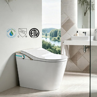 WC intelligent GX-ST01 certifié CUPC ETL WaterSense, cuvette allongée, ouverture et fermeture automatiques du couvercle, capteur de pied, chasse d'eau, télécommande, 110V