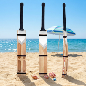 NAQQASH SPORTS Bate de Cricket de Madera de Sauce, Grosor Personalizado, Duradero, Ligero, Diseño Ambidiestro, Calidad Profesional - Product Image 4