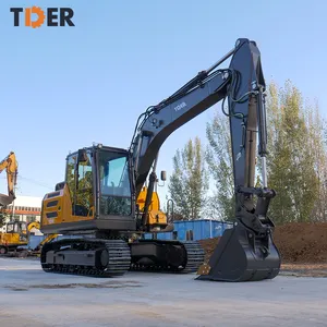 TDER máquina escavadora 13500kg 15000kg 15ton equipamentos pesados escavadeira para venda
