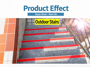 Self Adhesive L Shape PVC Rubber Anti Slip <b>Stair</b> <b>Nosing</b> Step <b>Edge</b> Trim <b>Stair</b> Tread Protector For Indoor Outdoor Staircase - Product Image 6