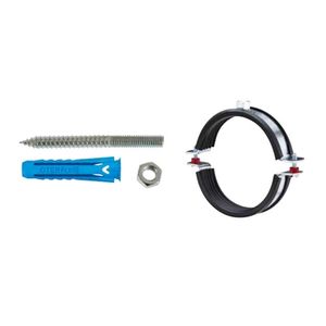 Collier isotherme avec broche et bouchon diamètre 125 pour fixation de tuyaux - Product Image 1