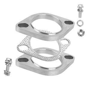 Nuevo Kit de Reparación de Brida de Escape de Acero Inoxidable de <span class=keywords><strong>2</strong></span> Pernos, Kit de Sistema de Escape de Uso General - Product Image 1