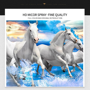 Wohnzimmer Dekor Laufen Pferde Bilder Moderne Tier drucke Poster Pferd Bild Wand kunst - Product Image 5