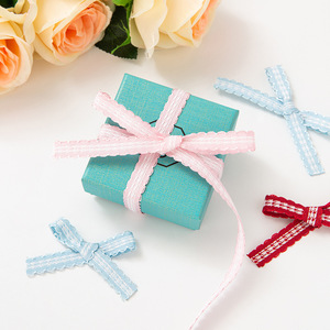 Custom Gekleurde Eco-Vriendelijke Geweven Geruit Lint Voor Bruiloft & Kerst Geschenkverpakking En Decoratie - Product Image 5