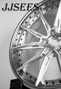 Jantes en alliage forgé Deep Concave 2 pièces, finition argent brossé, 5X112 5X120, 18 19 20 pouces, compatibles avec BMW, Audi, Benz, Supra, <span class=keywords><strong>Ford</strong></span>, Toyota - Product Image 4